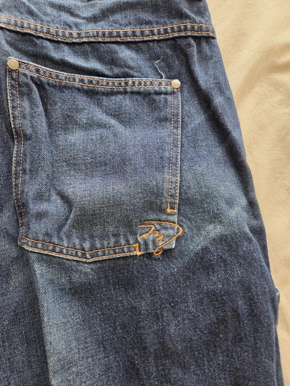 Jordan Men's Y2K Blue Relaxed Jeans Size 36[See Photos For Measurements]